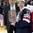 PRAGUE, CZECH REPUBLIC - MAY 17: IIHF Council Member Toni Rossi presents the third place trophy to USA's Matt Hendricks #23 following a 3-0 bronze medal game win over the Czech Republic at the 2015 IIHF Ice Hockey World Championship. (Photo by Andre Ringuette/HHOF-IIHF Images)

